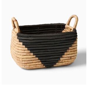 West Elm Two-Tone Woven Seagrass Baskets